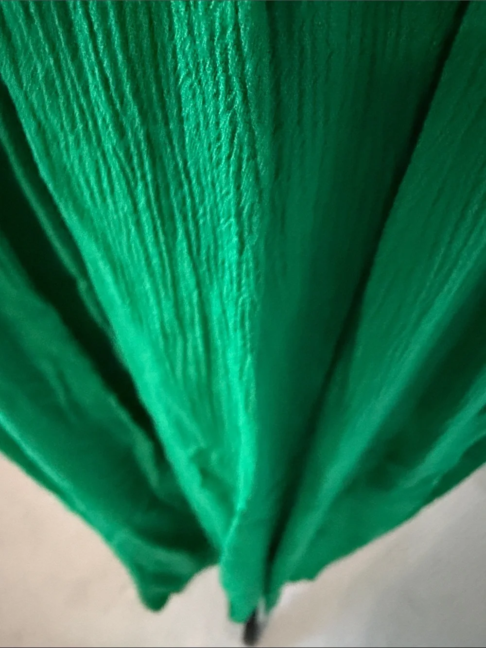 Green Crochet Bodice Sleeveless Midi Dress - Picture 5 of 7